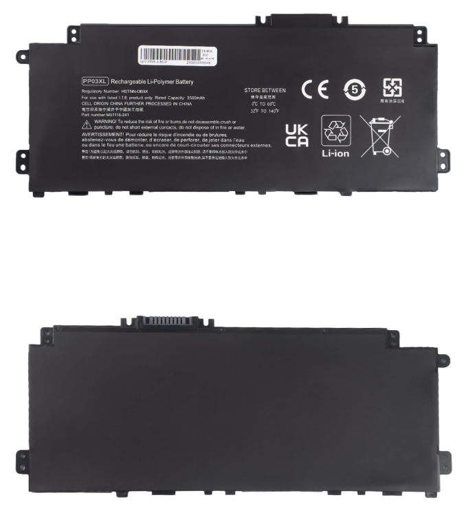 Baterie laptop HP Pavilion x360 13-BB 14-DV 14-DW 14M-DW 14-DK HSTNN-LB8S HSTNN-DB9X PP03, 3 celule, 3400mAh, 11.55V, Li-Polymer