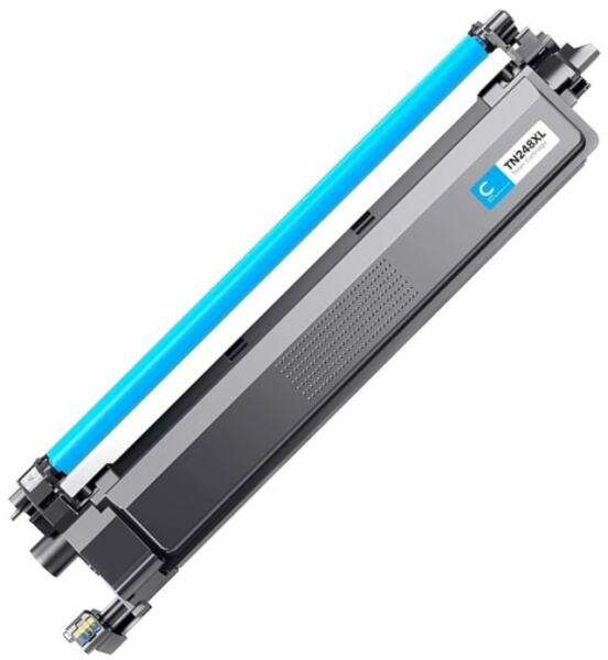 Toner compatibil Brother TN248XLC pentru Brother MFC L3760CDW, Brother L8340CDW și Brother L8390CDW, Cyan, 2.300 pagini