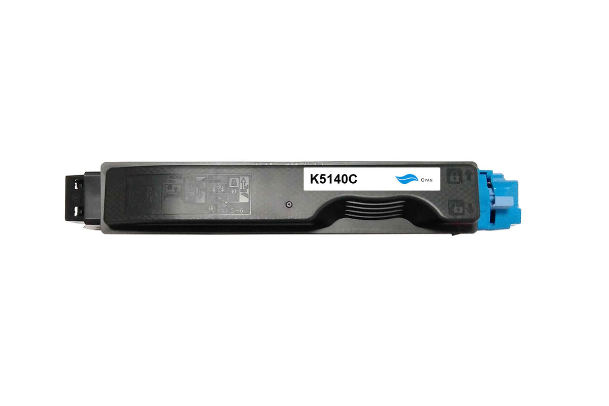 Toner compatibil Kyocera TK-5140C pentru Kyocera Mita ECOSYS P6130cdn, Kyocera Mita ECOSYS M6030cdn și Kyocera Mita ECOSYS M6530cdn, Cyan, 5.000 pagini