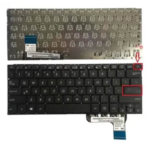 Tastatura laptop pentru Asus Zenbook UX303 UX303L UX303LB UX303LN UX303UA UX303B, US International, fără iluminare, fără NumPad