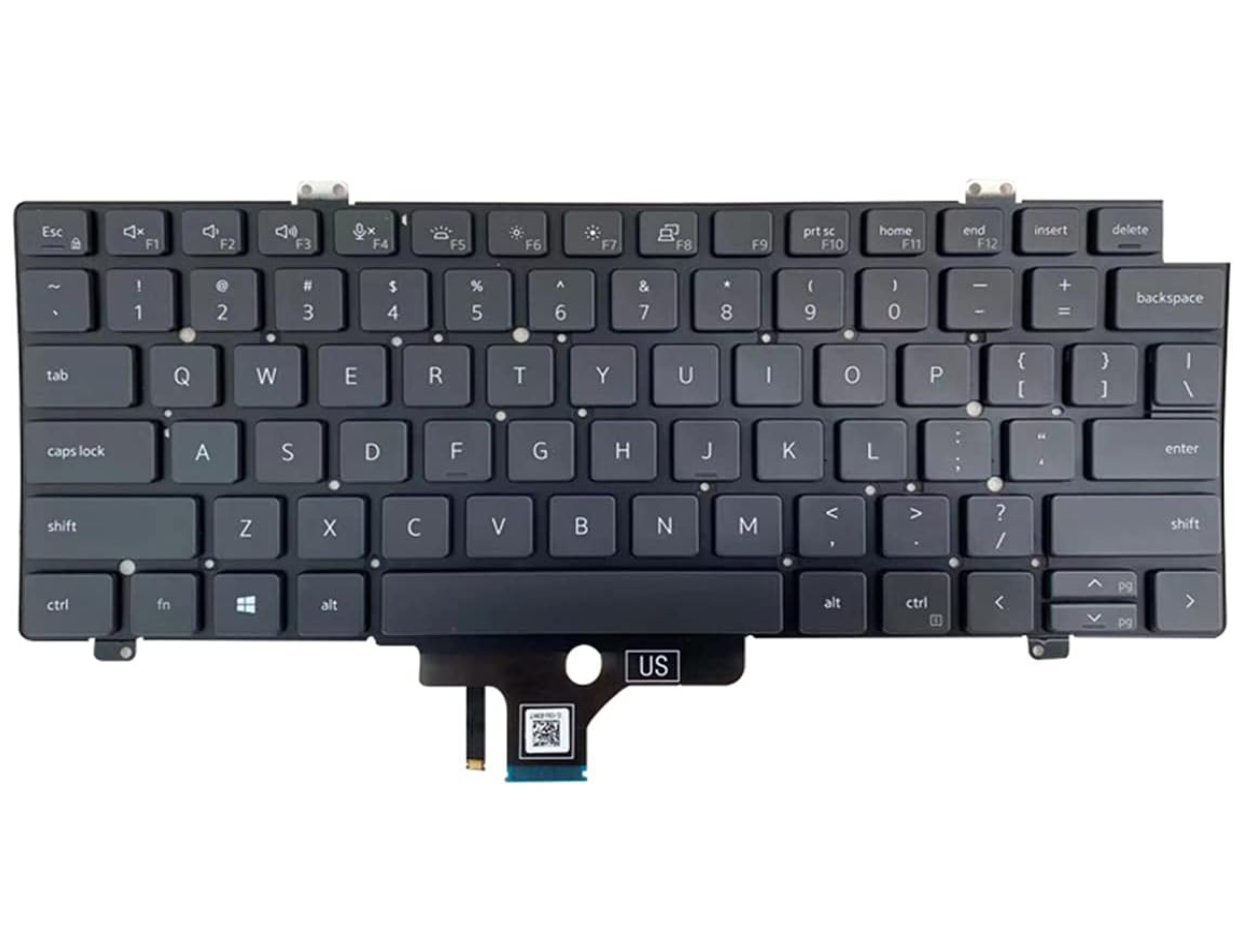 Tastatura laptop pentru Dell Latitude 7420 7410 5420 backlit, US International, iluminată, fără NumPad