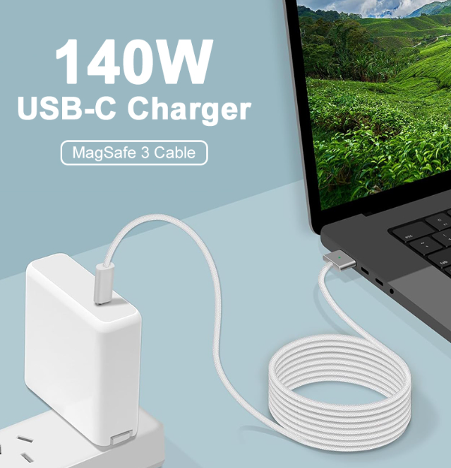 Incarcator laptop Apple USB-C (TYPE C) 140W 15V-28V 3-5A A2485 model MagSafe3