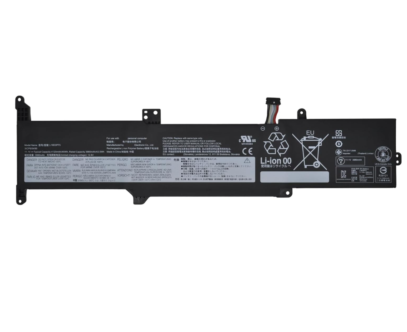 Baterie laptop Lenovo IdeaPad 3-14ADA05 3-14IIL05 3-14IML05 3-15ADA05 3-15IIL05 L19C3PF7 L19D3PF5 L19L3PF5, 4 celule, 4650mAh, 11.55V, Li-Polymer