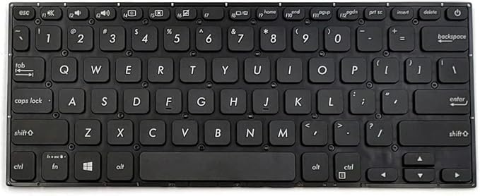 Tastatura laptop pentru Asus VivoBook S14 S430 S430F S430FA S430FN S430U S430UA X430 X430F X430FA X430FN X430U X430UA, US International, fără iluminare, fără NumPad