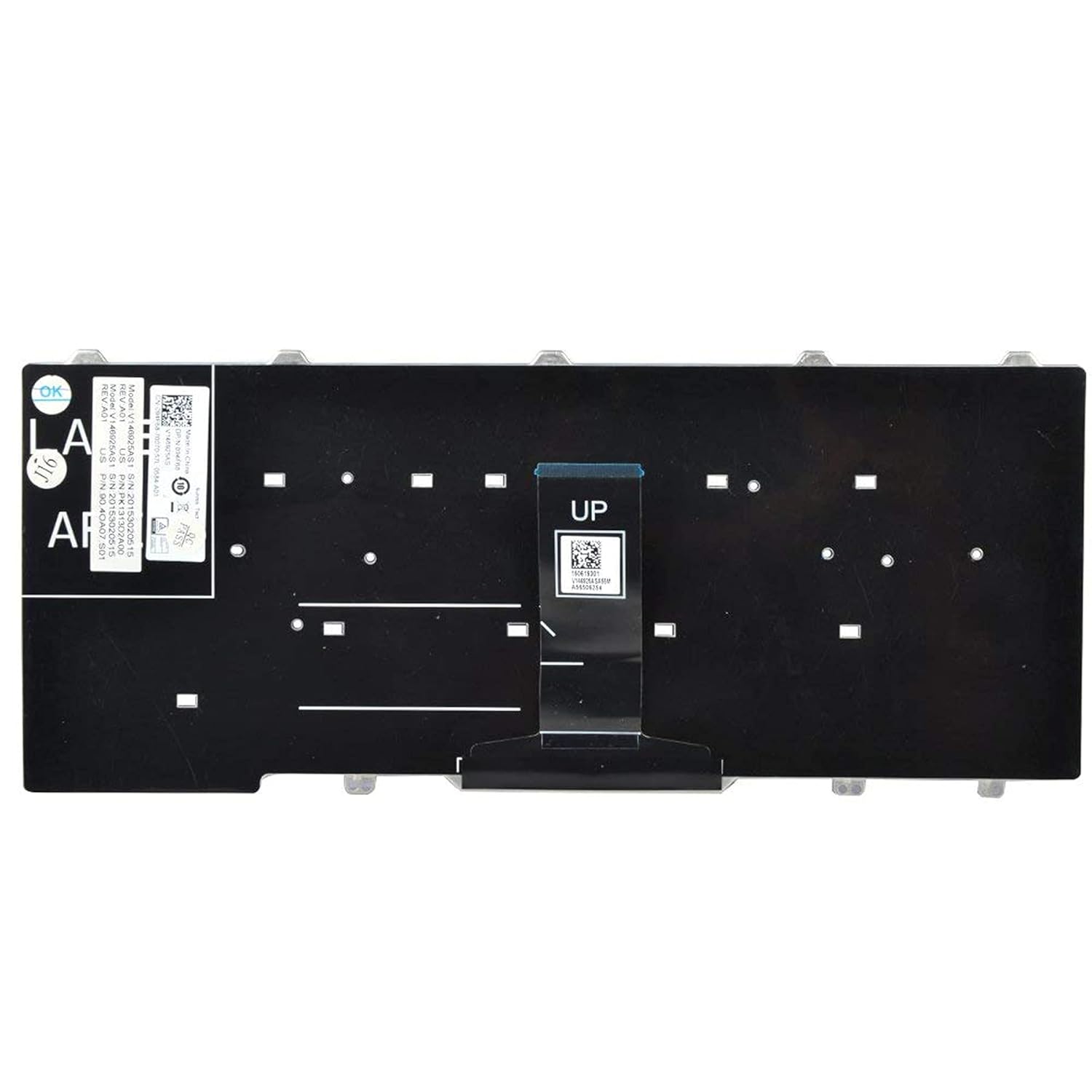 Tastatura laptop pentru Dell Latitude E5450 E5470 E7450 E7470 7480 7490 5480 5488 3340 3350 94F68 no dual pointing, Nordic, fără iluminare, fără NumPad