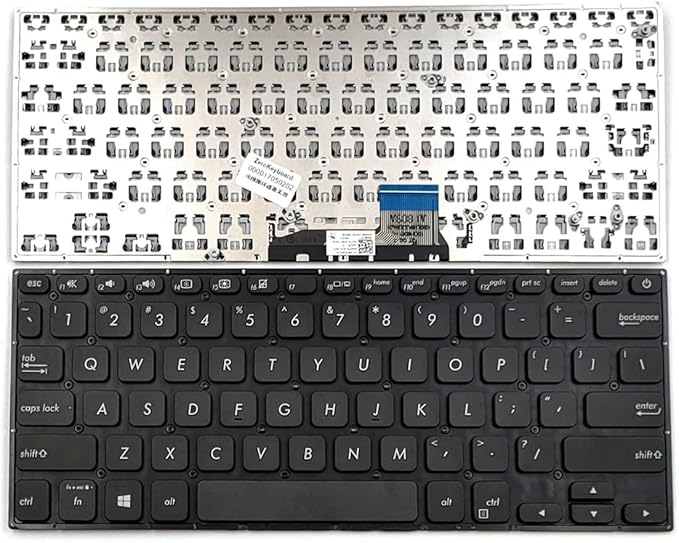 Tastatura laptop pentru Asus VivoBook S14 S430 S430F S430FA S430FN S430U S430UA X430 X430F X430FA X430FN X430U X430UA, US International, fără iluminare, fără NumPad