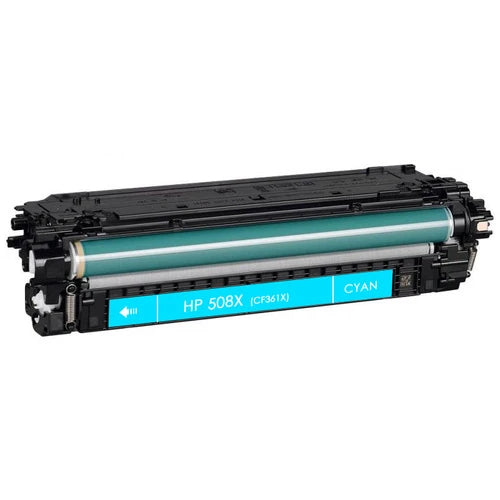 Toner compatibil HP 508X CF361X pentru HP Color LJ Enterprise M552dn, HP Color LJ Enterprise M553dn și HP Color LJ Enterprise M553n, Cyan, 9.500 pagini