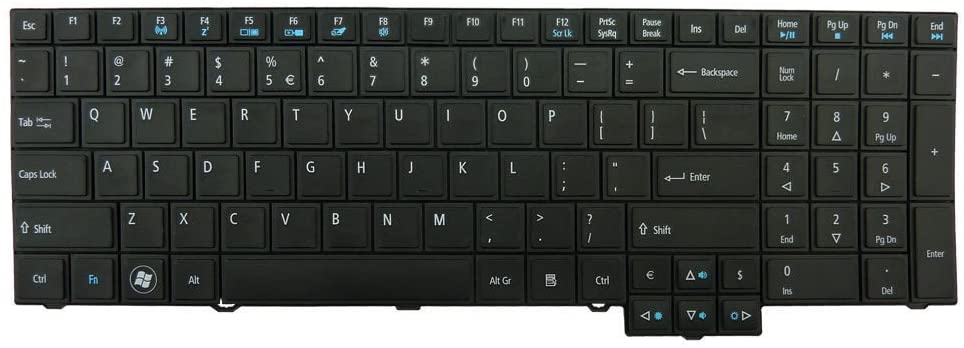 Tastatura laptop pentru Acer TravelMate 5760 7750 model US, US International, fără iluminare, fără NumPad