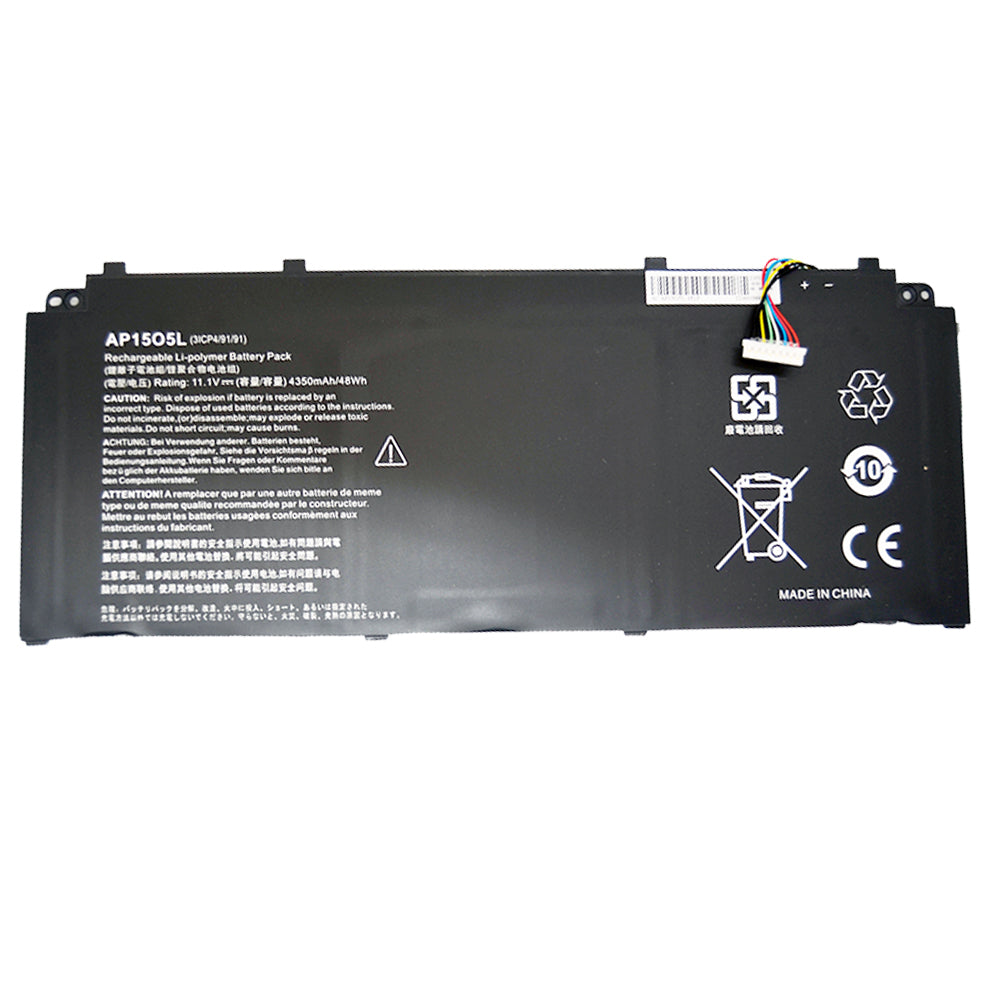 Baterie laptop Acer Aspire S 13 S5-371 S5-371T Swift 1 SF114-32 Swift 5 SF514-51 Chromebook R 13 AP15O3K AP15O5L, 3 celule, 4350mAh, 11.1V, Li-Ion