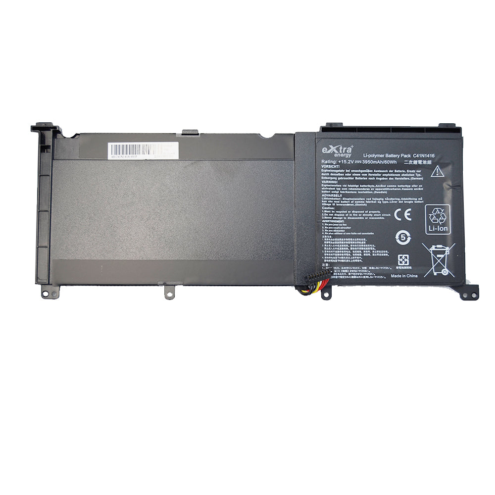 Baterie laptop Asus ZenBook Pro G501 G501VW G501VJ G501JW G601J N501J N501JW N501L UX501J UX501L UX501JW UX501VW UX501LW C41N1416, 4 celule, 4000mAh, 15.2V, Li-Ion