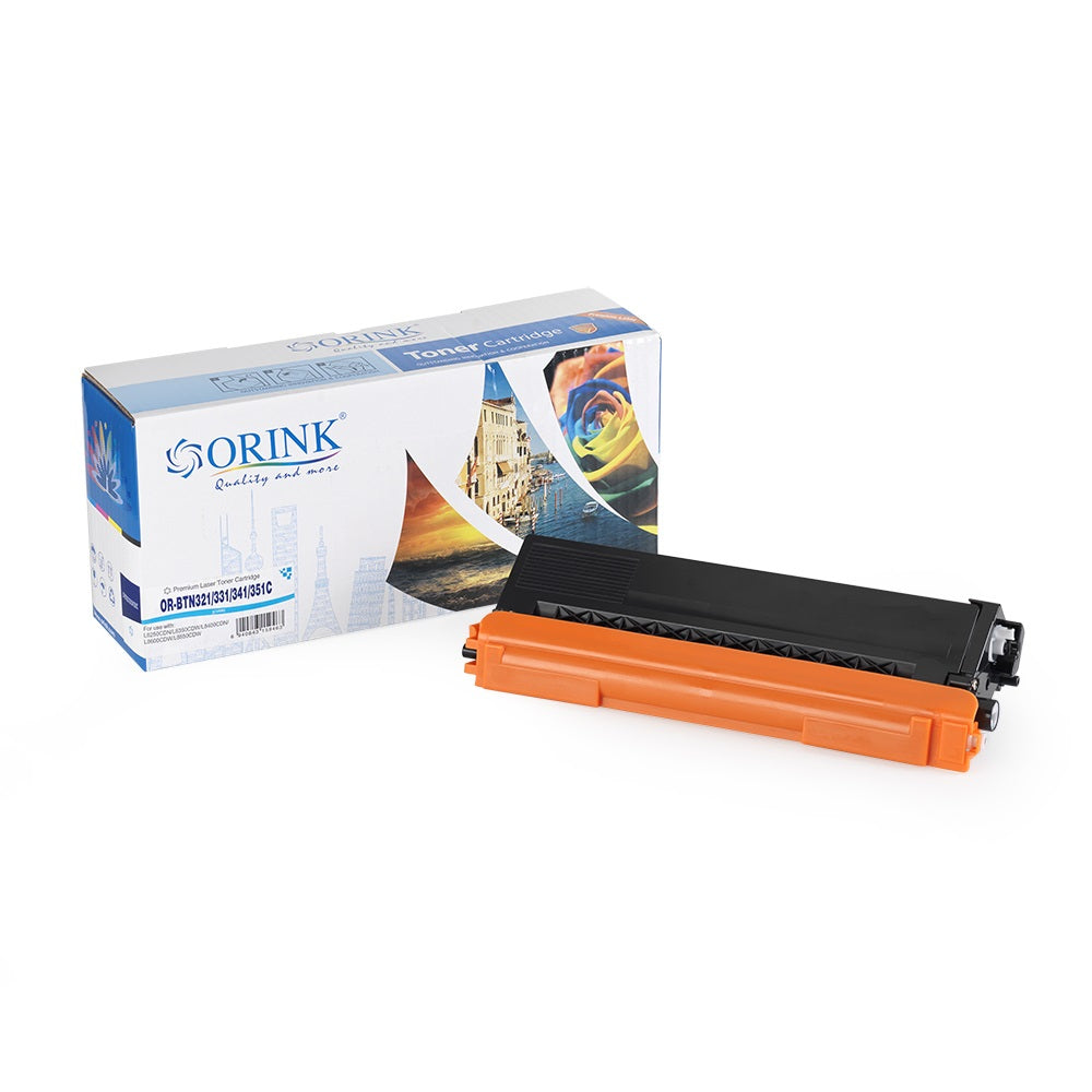 Toner compatibil Brother TN321, TN331, TN341, TN351, Cyan, 1500 pagini