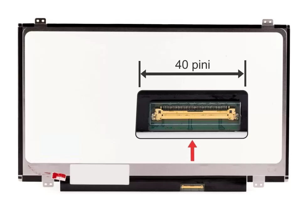 Display laptop 14.0 inch subtire B140XW03 1366 x 768 HD cu prinderi 40pin
