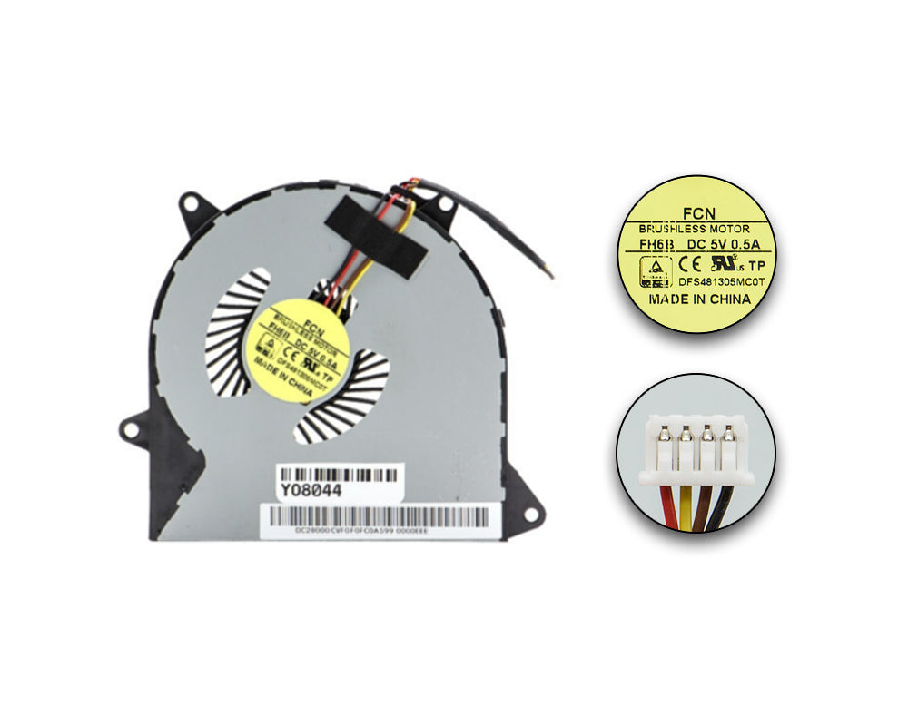Cooler procesor laptop Lenovo IdeaPad 100-14IBD 110-14AST 110-15AST 110-17ACL 110-17IKB 110-17ISK B50-50 V110-17IKB V110-17ISK 100-15IBD 110-15ACL 4PIN