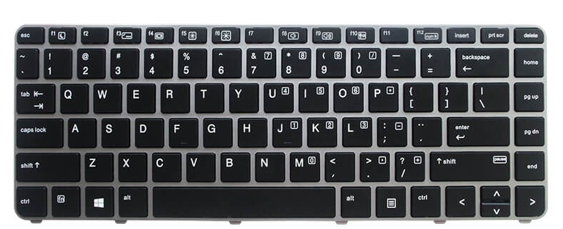 Tastatura laptop pentru HP ELITEBOOK 745 840 848 G3 G4, US International, fără iluminare, fără NumPad