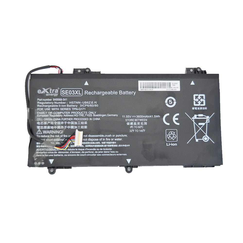 Baterie laptop HP Pavilion 14-AL 14-AV SE03XL HSTNN-LB7G HSTNN-UB6Z, 3 celule, 3600mAh, 11.55V, Li-Polymer
