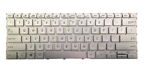 Tastatura laptop pentru Asus ZenBook UX433 UX433F UX433FA UX433FN UX433FL UX434 U4300F, US International, iluminată, fără NumPad
