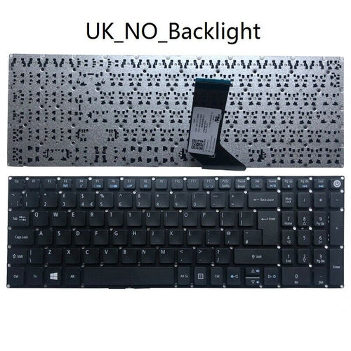 Tastatura laptop pentru for Acer Aspire E5-573 E5-522 E5-722G E5-572 model UK, UK, fără iluminare, cu NumPad