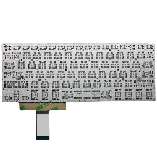 Tastatura laptop pentru Asus ZENBOOK UX31 UX31A UX32VD argintie cu buton de pornire, US International, fără iluminare, fără NumPad