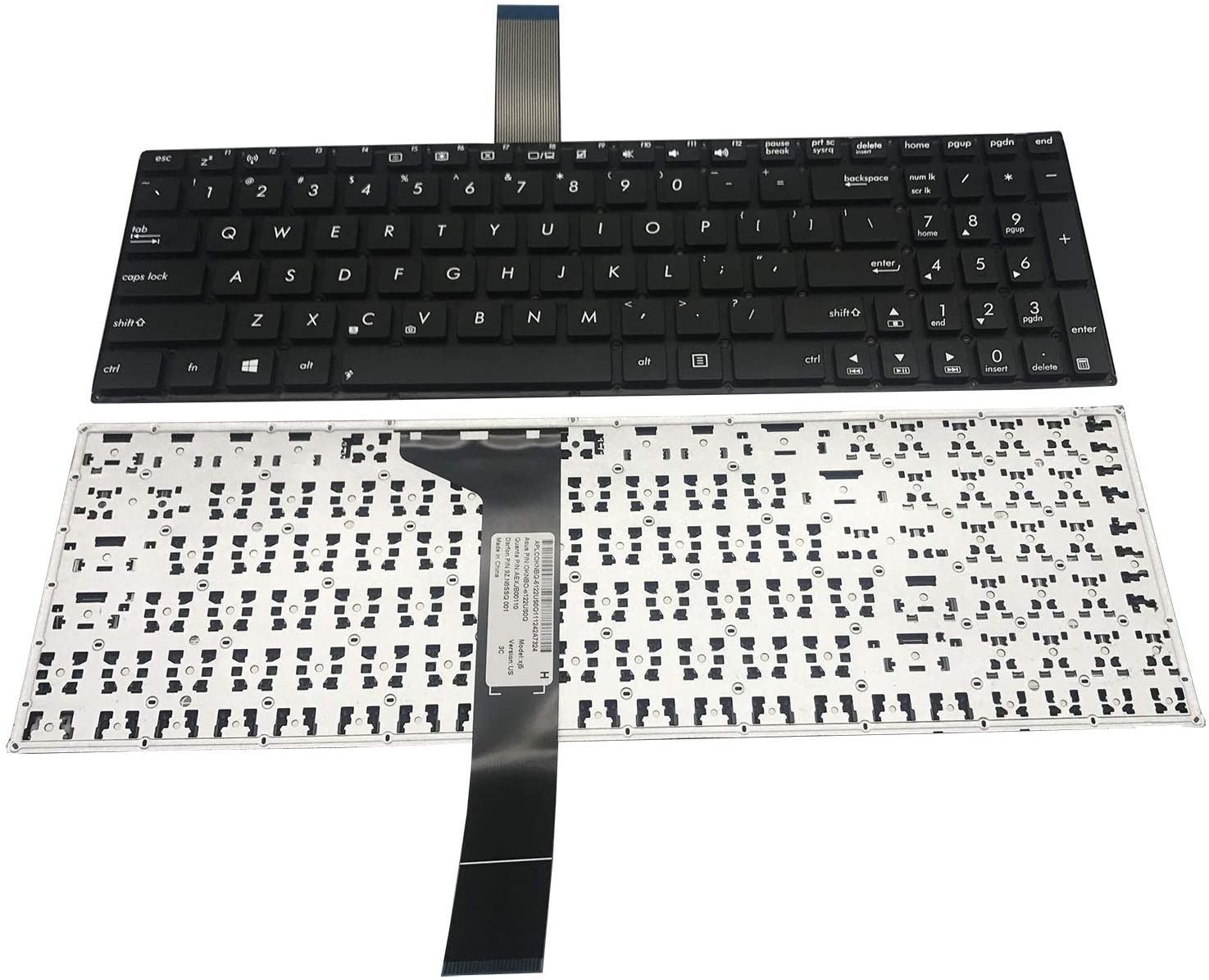 Tastatura laptop pentru Asus A56 K56 X550 X550L K550V F550V K550JK X552W K550L, US International, fără iluminare, fără NumPad