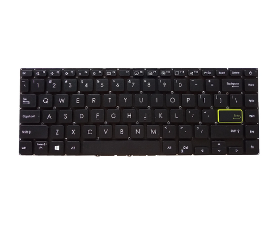 Tastatura laptop pentru Asus VivoBook S14 S433 S433EA S433EQ S433FA S433FL S433JQ X421, US International, fără iluminare, fără NumPad