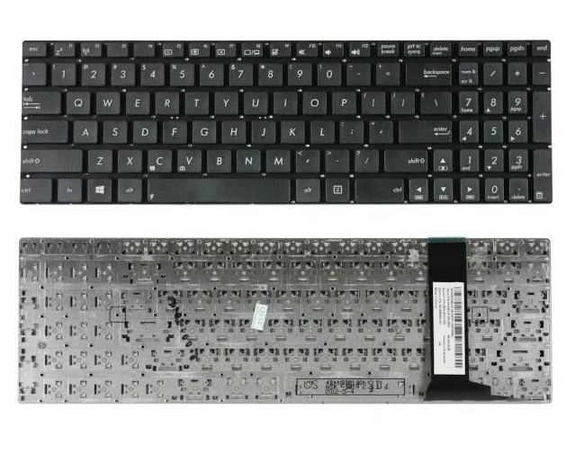 Tastatura laptop pentru Asus N550 N550J N550JA N550JK N550JV N550L N550LF N750 Q550, US International, fără iluminare, cu NumPad