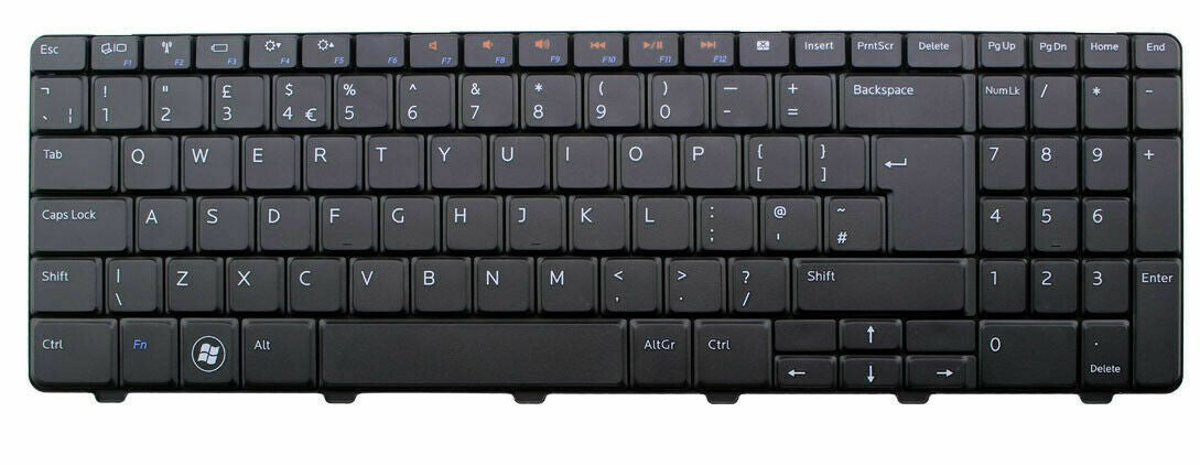 Tastatura laptop pentru Dell Inspiron 15R N5010 M5010 M501R 5525 5010 model UK, UK, fără iluminare, cu NumPad