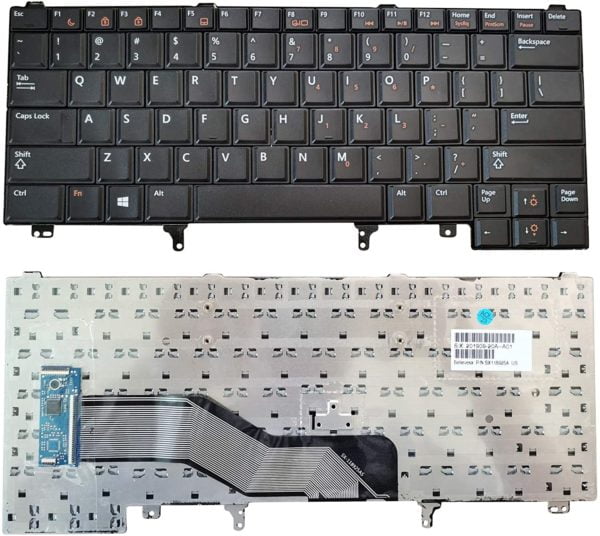 Tastatura laptop pentru Dell Latitude E5420 E5420M E5430 E6220 E6230 E6320 E6330 E6420 E6430 E6430s E6440 XT3, US International, fără iluminare, fără NumPad