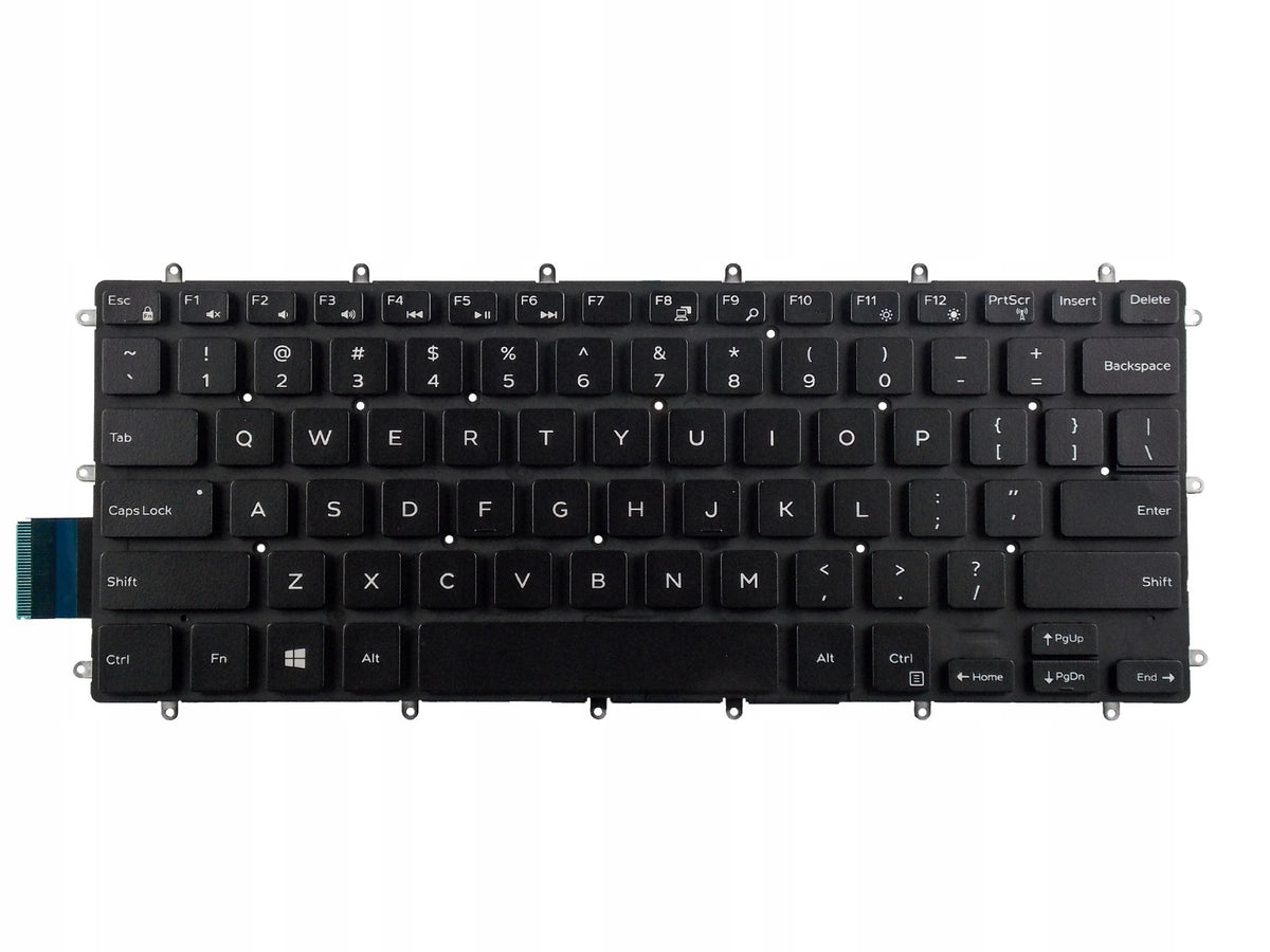 Tastatura laptop pentru Dell Inspiron 13 5368 5378 7375 7460 5568 7560 7569 7572 5370 7370 7373 7573, US International, fără iluminare, fără NumPad