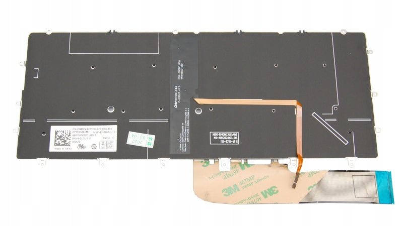 Tastatura laptop pentru Dell XPS 13 7390 9357 9370 9380 7200 2in1 no frame backlit, Nordic, iluminată, fără NumPad