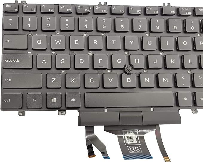 Tastatura laptop pentru Dell Precision 3500 3501 3540 3541 Latitude 5500 5501 5510 0MMHTV, US International, iluminată, cu NumPad