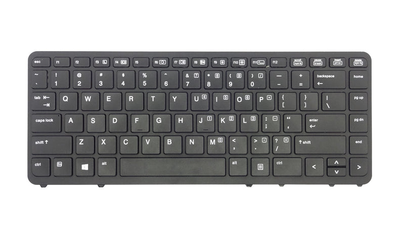 Tastatura laptop pentru HP EliteBook 740 G2 740 G3 750 G2 840 G1 850 G1 Zbook 14 fara trackpoint, US International, fără iluminare, fără NumPad