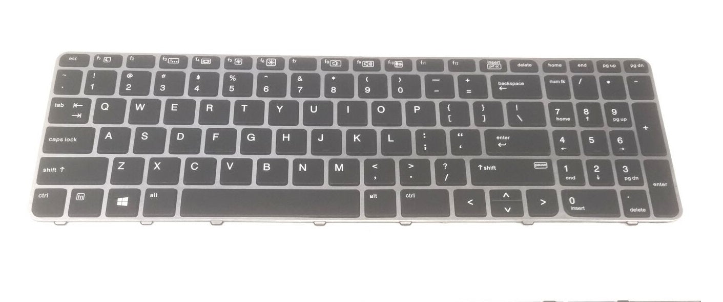 Tastatura laptop pentru HP EliteBook 755 G3 755 G4 850 G3 850 G4 ZBook 15u G3 fara trackpoint, US International, fără iluminare, cu NumPad