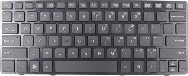 Tastatura laptop pentru HP 2560p 2570p 6037B0055137 cu rama fara trackpoint, US International, fără iluminare, fără NumPad