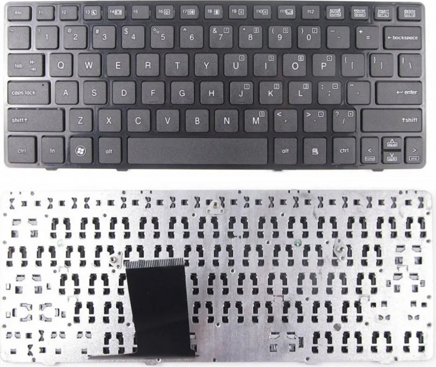 Tastatura laptop pentru HP 2560p 2570p 6037B0055137 cu rama fara trackpoint, US International, fără iluminare, fără NumPad