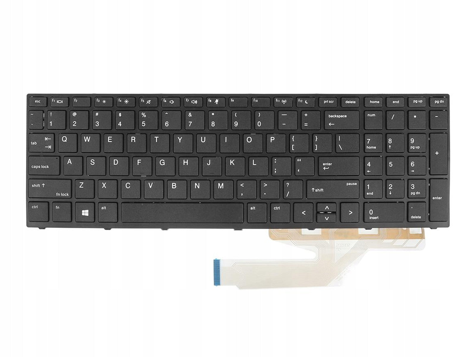 Tastatura laptop pentru HP Probook 450 G5 455 G5 470 G5, US International, fără iluminare, cu NumPad