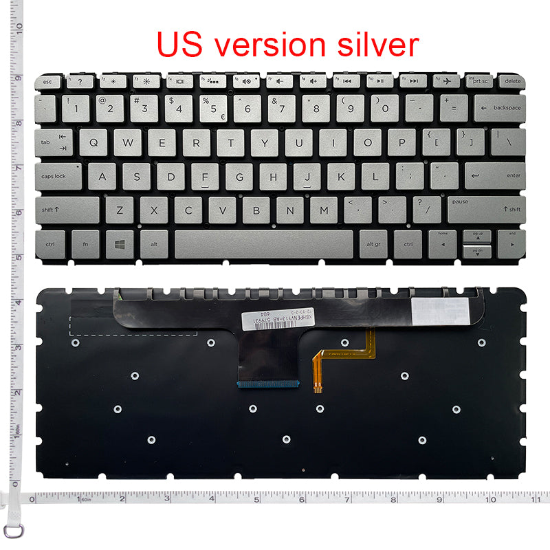 Tastatura laptop pentru HP ENVY 13-AB 13-AB105TX 13-ab023TU iluminata, US International, iluminată, fără NumPad