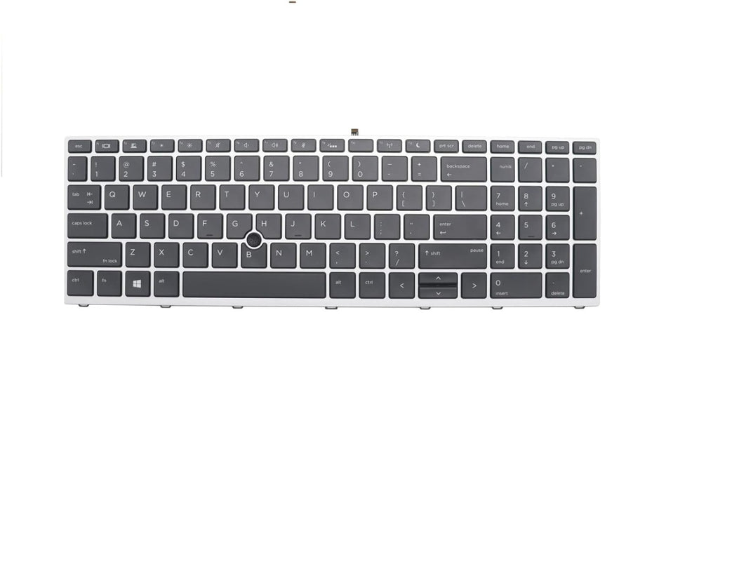 Tastatura laptop pentru HP ProBook 650 G4 655 G4 650 G5 655 G5 pointer iluminata, US International, iluminată, cu NumPad