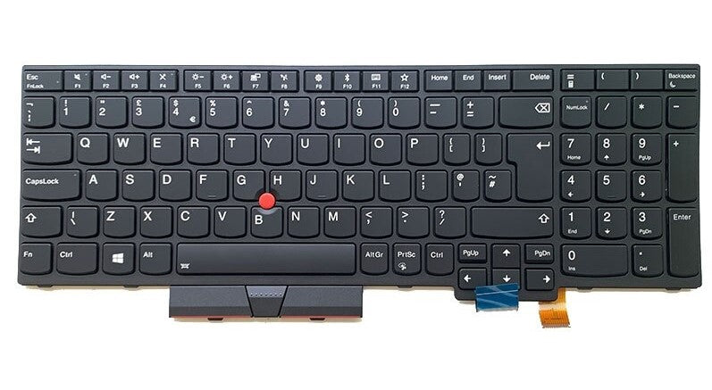 Tastatura laptop pentru Lenovo T570 T580 P51S P52S YOGA 370 backlit model UK, UK, iluminată, cu NumPad