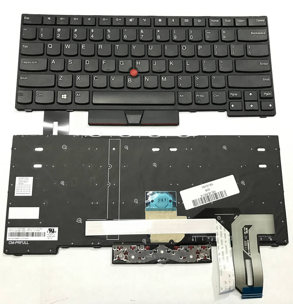 Tastatura laptop pentru Lenovo E480 E485 E490 E495 L13 Yoga L380 Yoga L480 L490 T480s T490 T490s T495 X395, US International, fără iluminare, fără NumPad