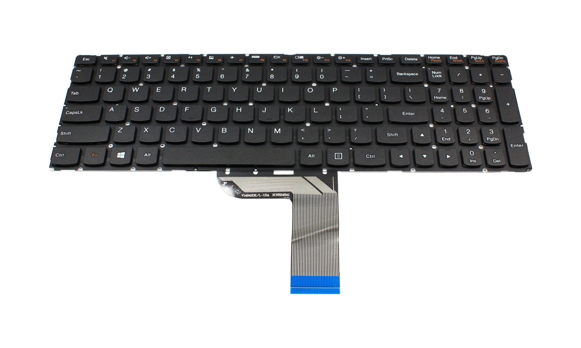 Tastatura laptop pentru Lenovo 700-15 700-15ISK 700-17ISK 700-17, US International, fără iluminare, cu NumPad