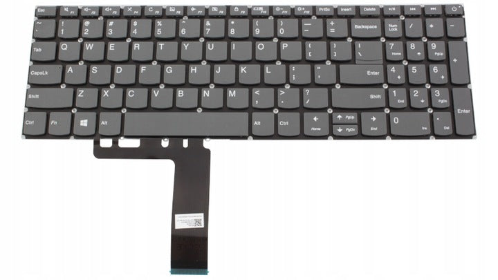 Tastatura laptop pentru Lenovo IdeaPad V15-ADA V15-IIL V15-IKB buton pornire, US International, fără iluminare, cu NumPad