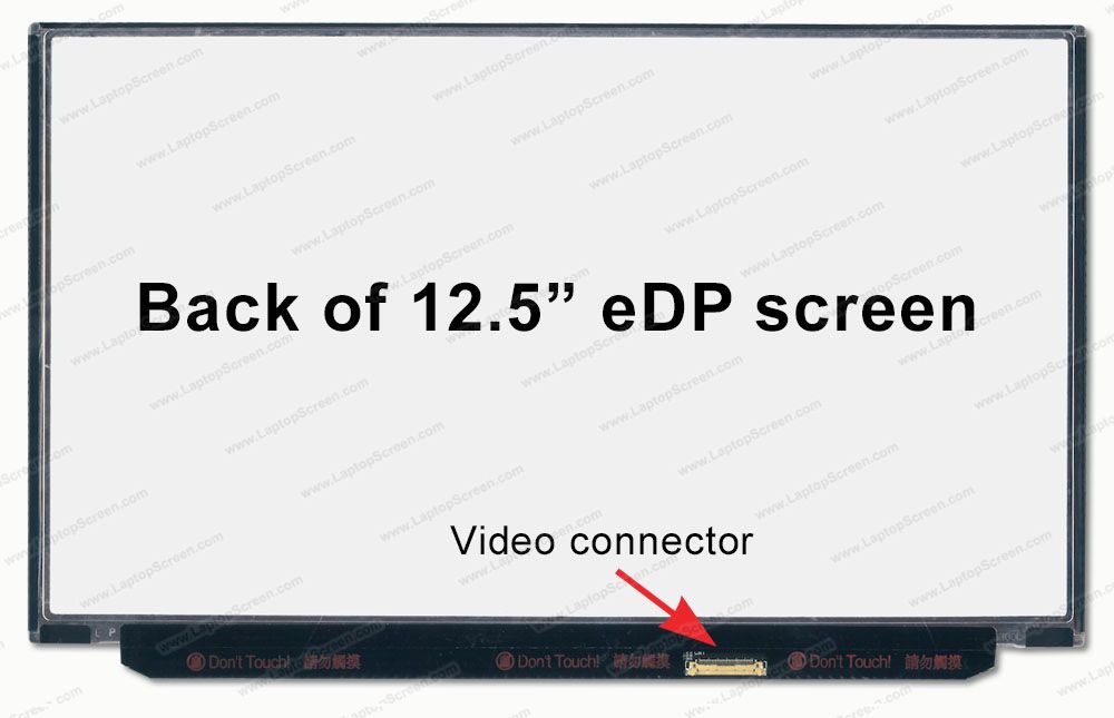 Display laptop 12.5 inch FHD IPS conector dreapta 30 pini fara prinderi