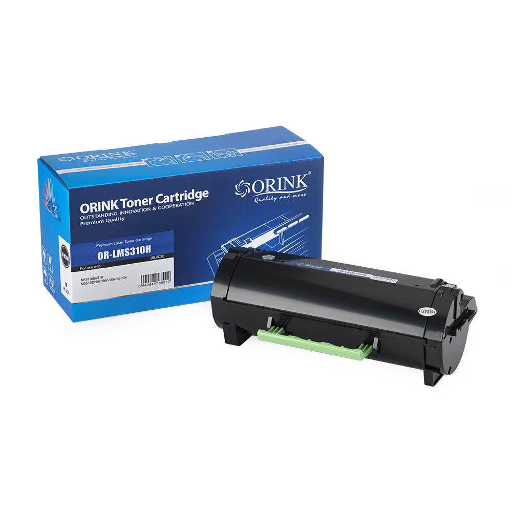 Toner compatibil Premium Economy Lexmark MS310, Negru, 5000 pagini