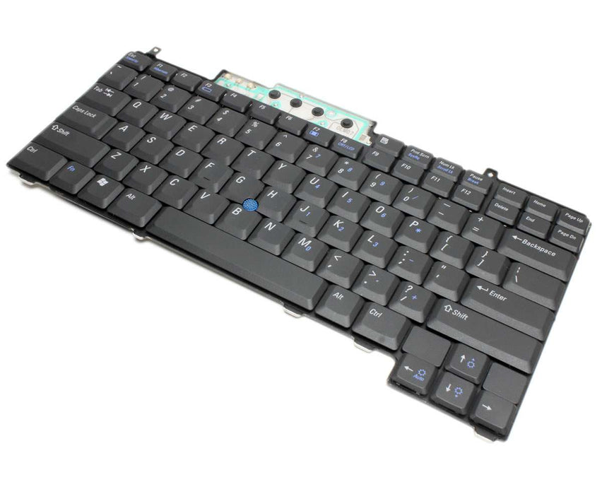 Tastatura laptop pentru Dell Latitude D620 D630 D631 D820 D830 Precision M65 M2300 M4300, US International, fără iluminare, fără NumPad