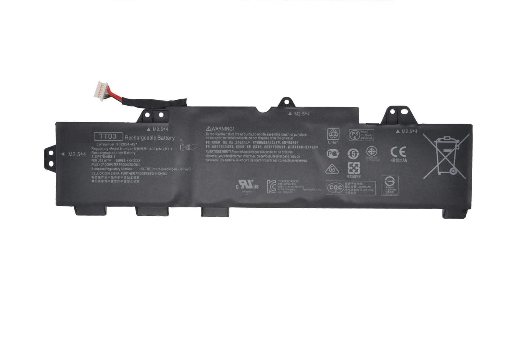 Baterie laptop HP EliteBook 755 850 G5 850 G6 ZBook 15U G5 G6 HSTNN-LB8H HSTNN-DB8K TT03XL, 3 celule, 4400mAh, 11.1V, Li-Ion