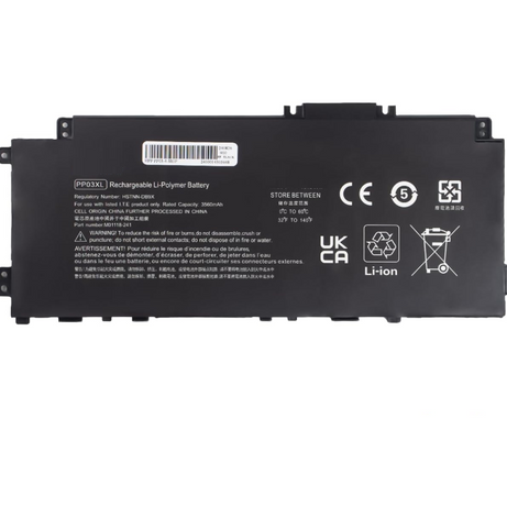 Baterie laptop HP Pavilion x360 13-BB 14-DV 14-DW 14M-DW 14-DK HSTNN-LB8S HSTNN-DB9X PP03, 3 celule, 3400mAh, 11.55V, Li-Polymer