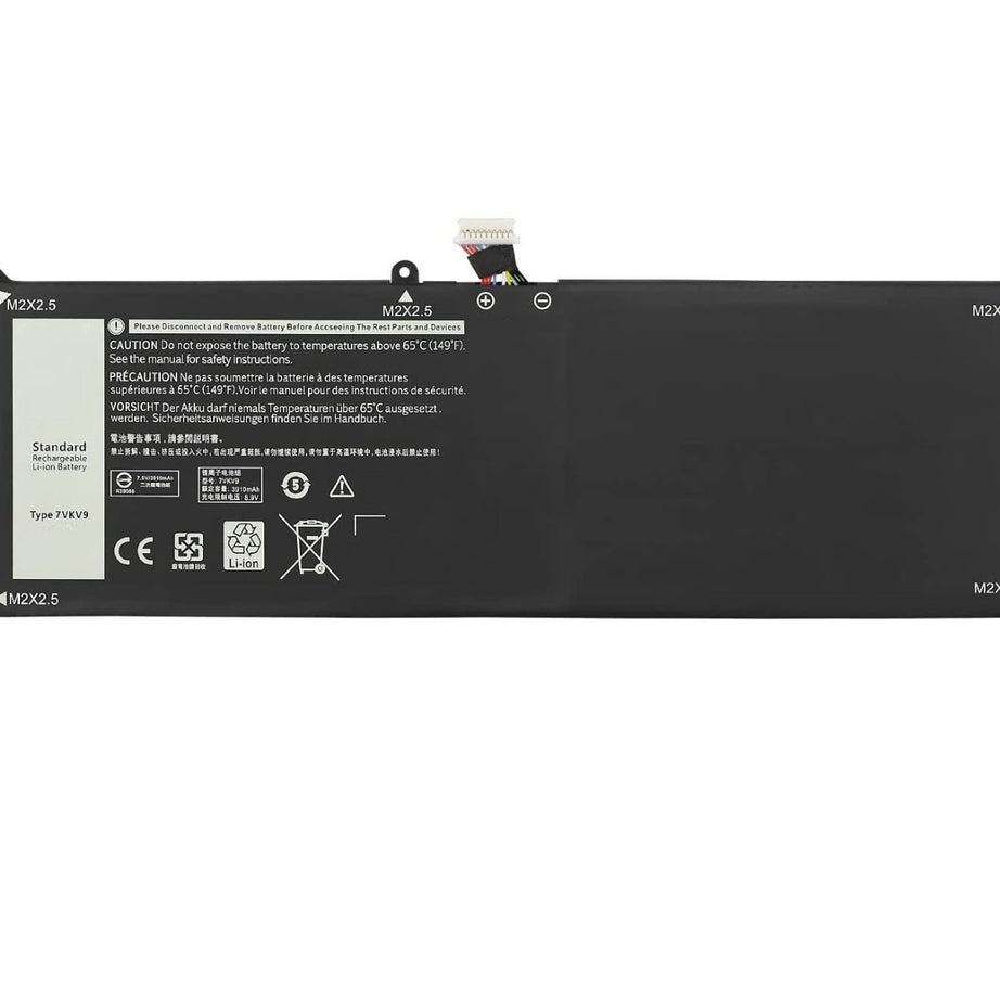 Baterie laptop Dell Latitude XPS 12 7000 7275 9250 Series 7VKV9 9TV5X, 2 celule, 3900mAh, 7.6V, Li-Ion