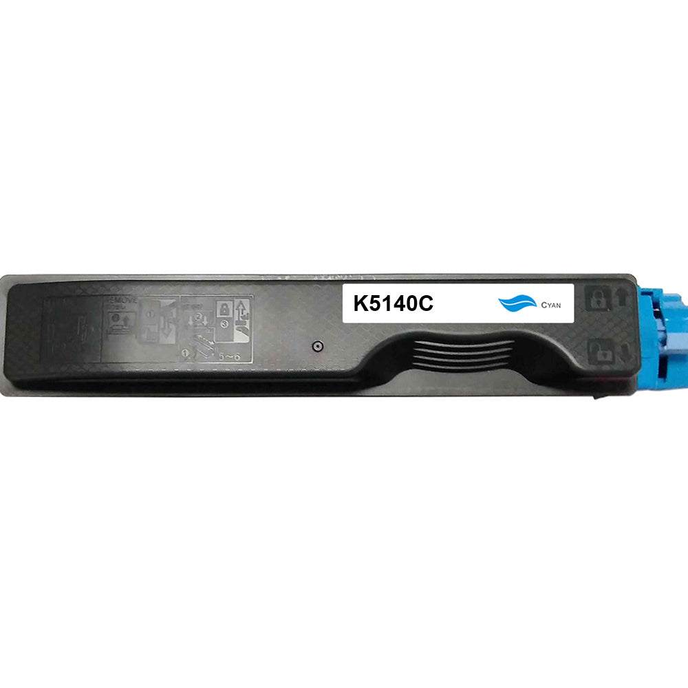 Toner compatibil Kyocera TK-5140C pentru Kyocera Mita ECOSYS P6130cdn, Kyocera Mita ECOSYS M6030cdn și Kyocera Mita ECOSYS M6530cdn, Cyan, 5.000 pagini
