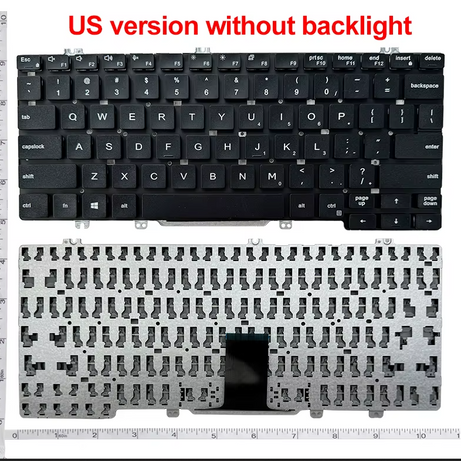Tastatura laptop pentru Dell Latitude 5300 5310 2-in-1 5300 5310 7300, US International, fără iluminare, fără NumPad
