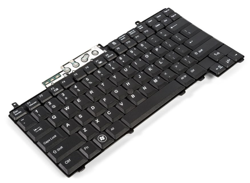 Tastatura laptop pentru Dell Latitude D620 D630 D631 D820 D830 Precision M65 M2300 M4300, US International, fără iluminare, fără NumPad
